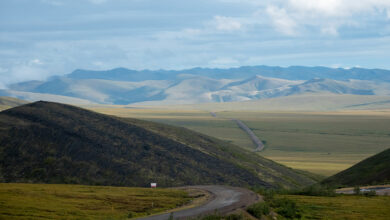 VISITING MOTORCYCLIST DIES – An Ontario man died in an accident on the Dempster Highway (above) on Friday morning, according to the RCMP. (Vince Federoff / The Yukon Star)