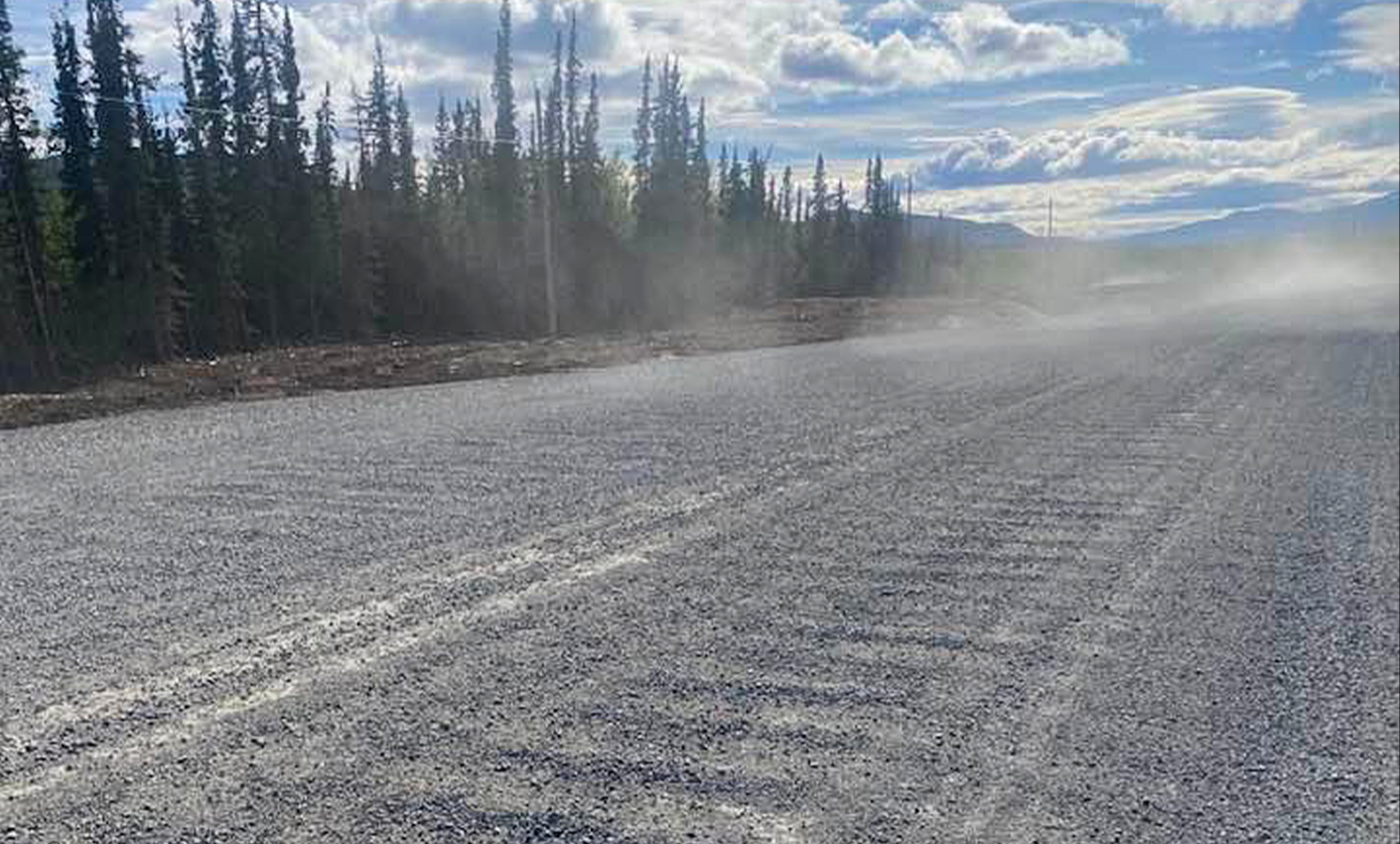 POOR CONDITIONS DECRIED – Motorists travelling the Alaska Highway between Whitehorse and Haines Junction encounter stretches like this one, prompting Yukon Party MLAs to speak out. (Photo submitted)